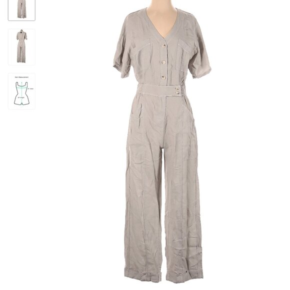 Joe's Jeans Denim - Joe's Jeans Jumpsuit - NWT! 67% lyocell, 33% linen - gray 41" chest x 55" length